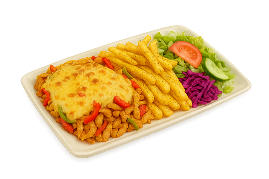 Döner schotel speciaal + kaas* (#136)